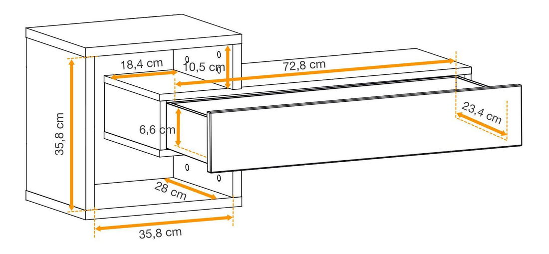 Předsíň Enderly EY2 (dub wotan + černá)