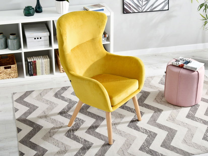 Křeslo Léto (žlutá + černá)