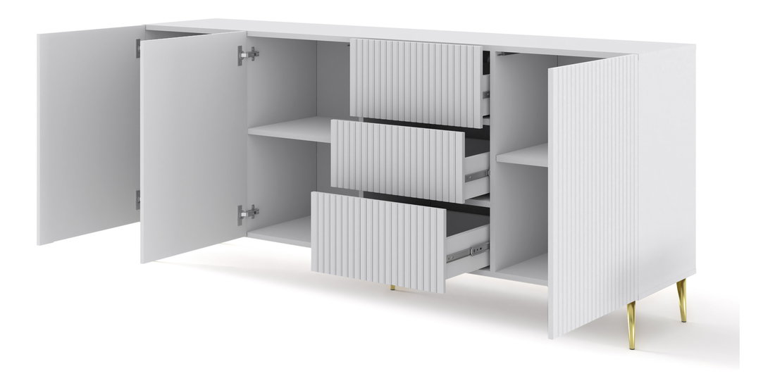 Komoda Rawy 3D3S 2 (bílá)