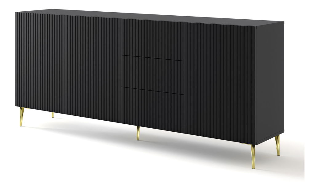 Komoda Rawy 3D3S (černá)