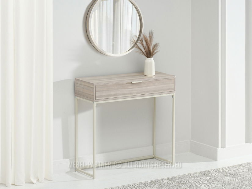 Konzolový stolek Norma M (popelaváo béžová + krémová)
