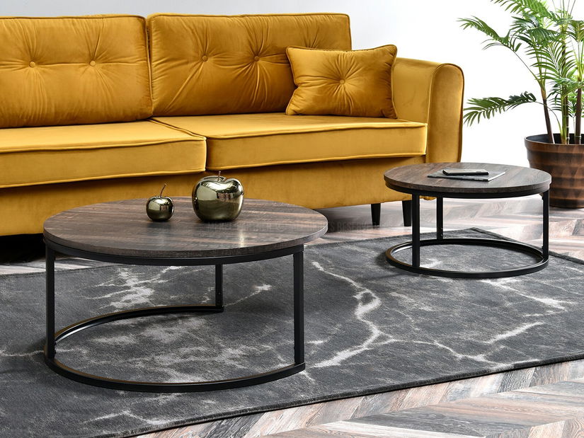 Konferenční stolek Kolja Zest Xl (dub + černá)