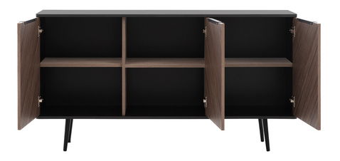 Sada nábytku do obývacího pokoje Prenamora I (černý grafit + captains deck)