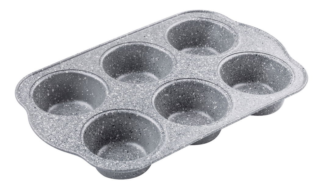 Forma na muffiny Lamart Stone 6 (šedá)