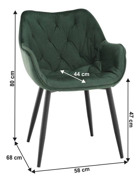 Designové křeslo Feddy (zelená)