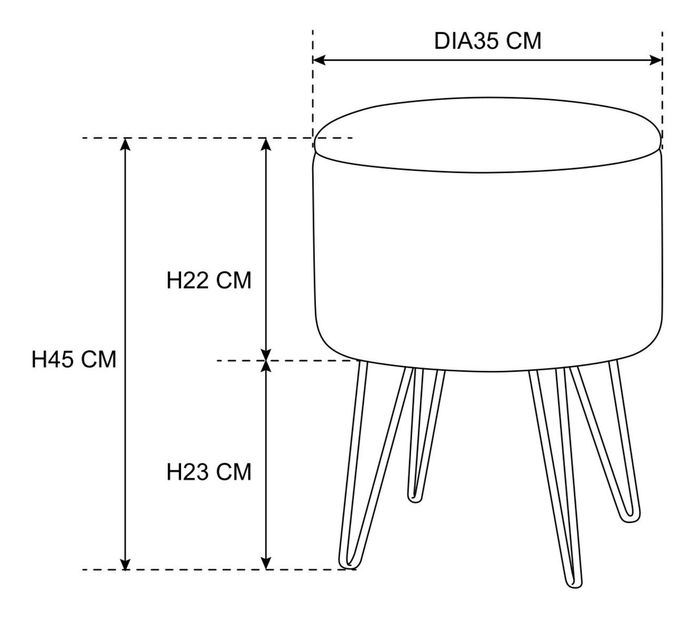 Taburetka Preciso (zelená)
