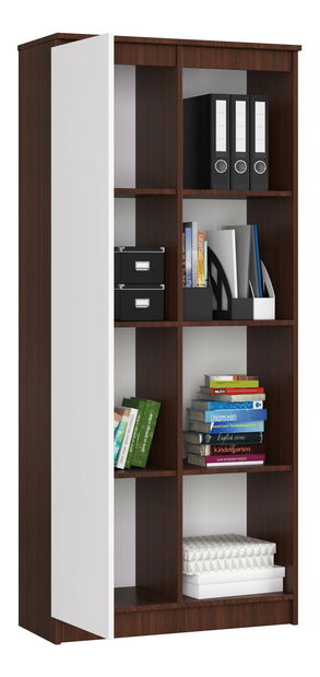 Regál Rehana II (wenge + bílá)