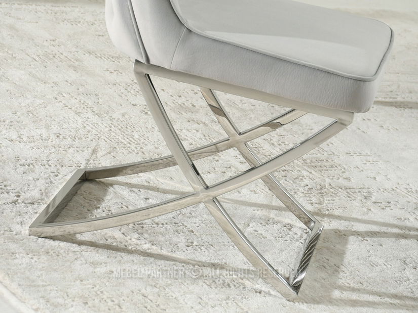 Židle Noah (šedá + chromová)