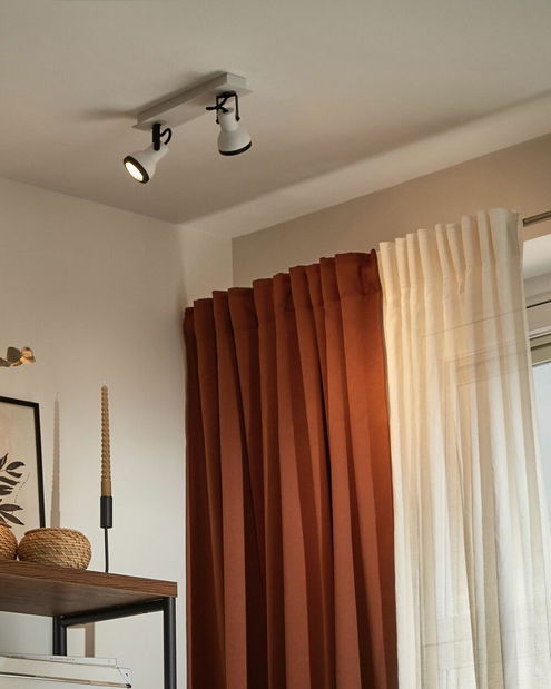 Stropní svítidlo Braulio (bílá + černá)