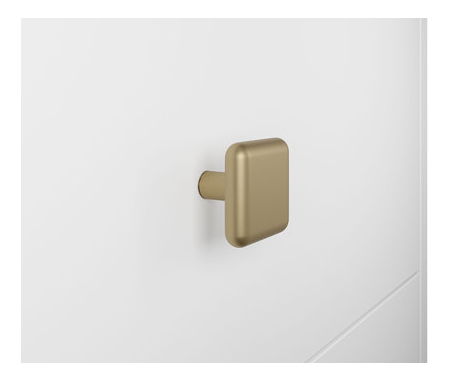 Komoda Probazzo 3D3SZ (bílá + zlatá)