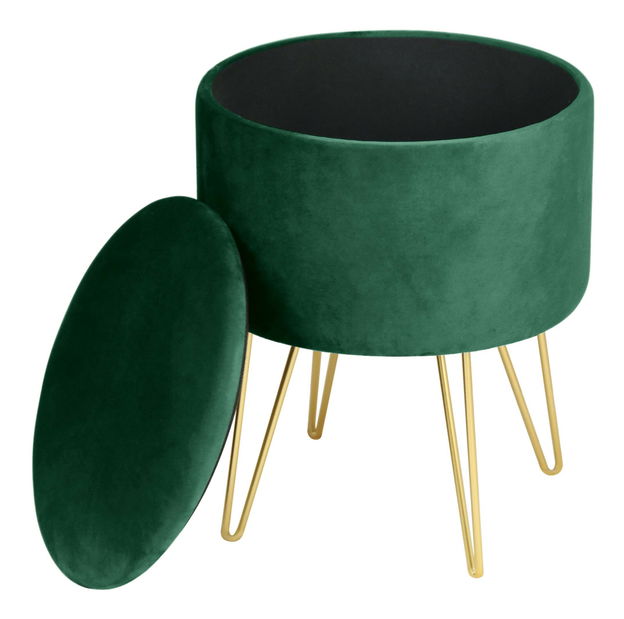 Taburet Lareina (tmavě zelená)
