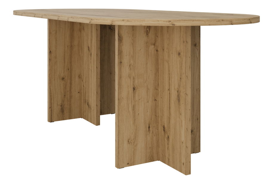 Rozkládací jídelní stůl Ovalina (béžová písková)