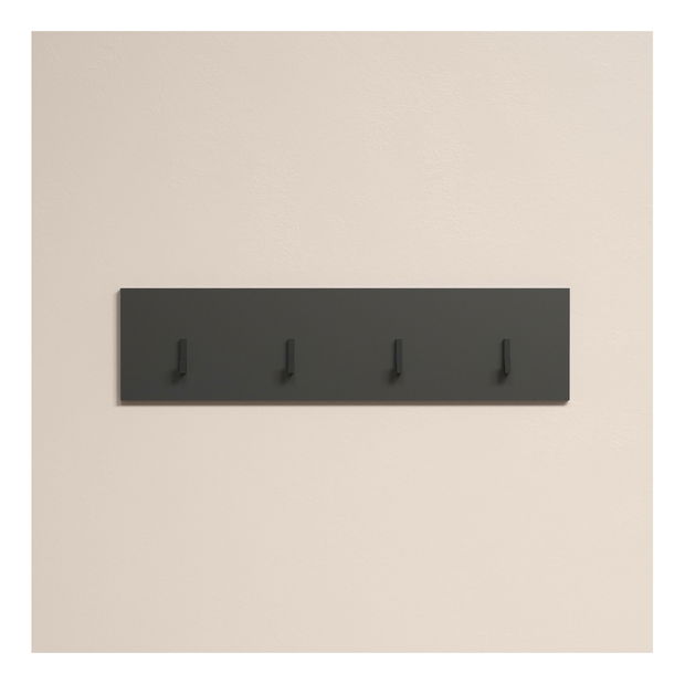 Nástěnný věšák Esferas (grafit + dub evoke)