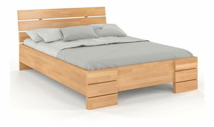 Manželská postel 160 cm Naturlig Lorenskog High BC (buk)