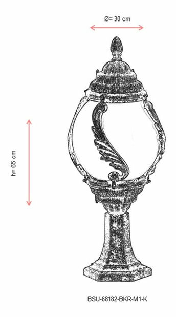 Venkovní nástěnné svítidlo Millicent (hnědá)