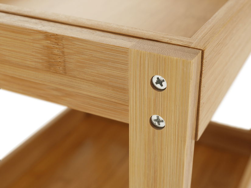 Regál Kendra (bambus + šedá)