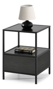 Noční stolek Subsidios (černá)