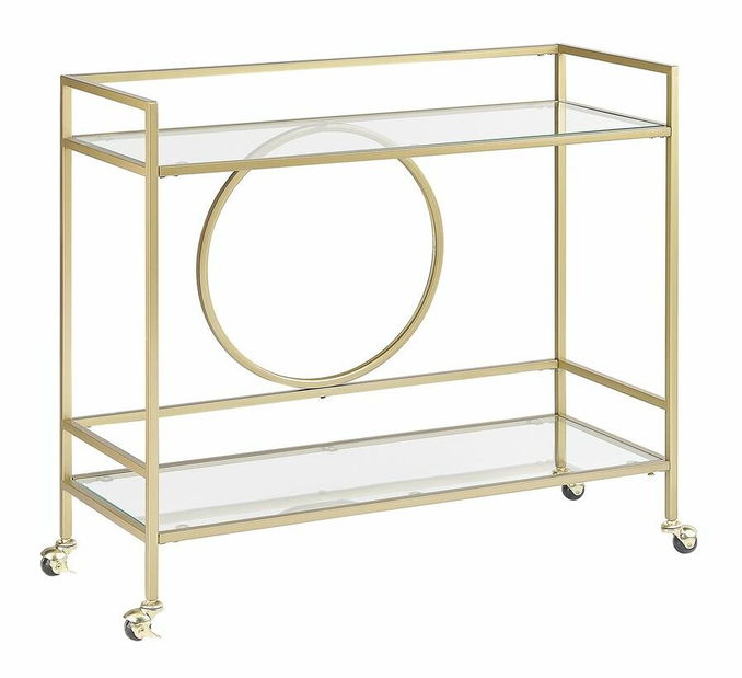 Servírovací stolek Kerza (zlatá)