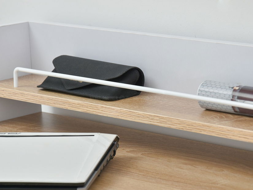 PC stolek Borge (dub + bílá)