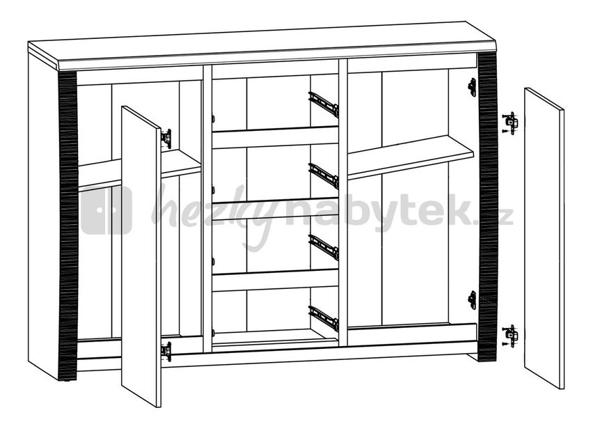 Komoda BRW Senegal C KOM2D4S