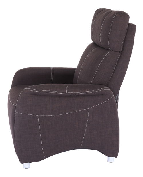 Křeslo Francesco látka čokoláda