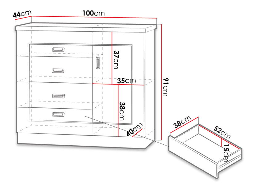Komoda Nyssa N22 (lefkas)