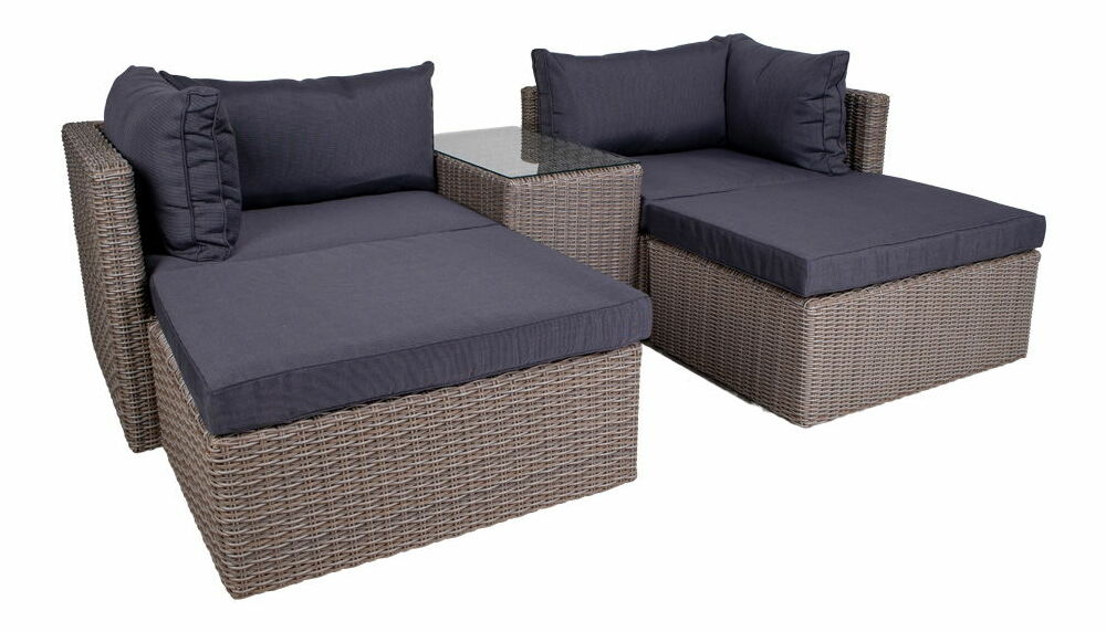 Zahradní set Riveria (šedá)