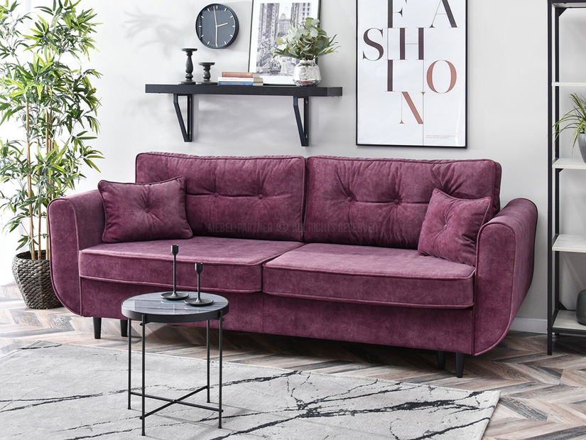 Pohovka dvousedačka Bacteria (černá)