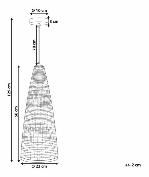 Závěsné svítidlo Shafar (světlé dřevo)