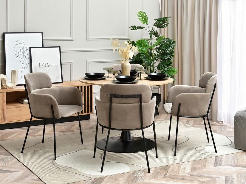 Židle Baggie K (béžová + černá)