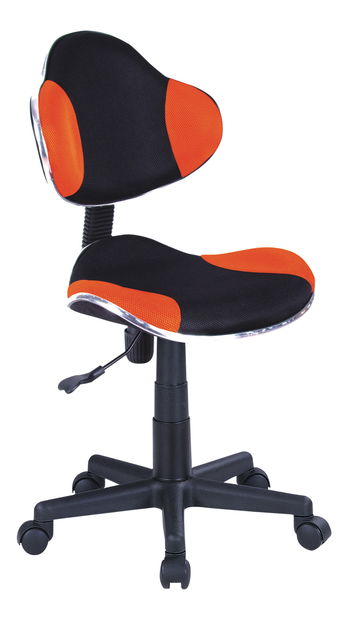 Kancelářské křeslo Afabla (oranžová + černá)