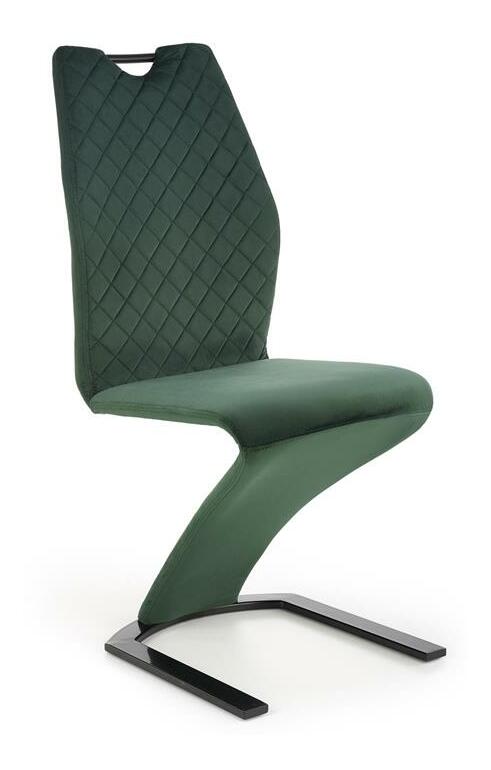Jídelní židle Klamgan (tmavě zelená)