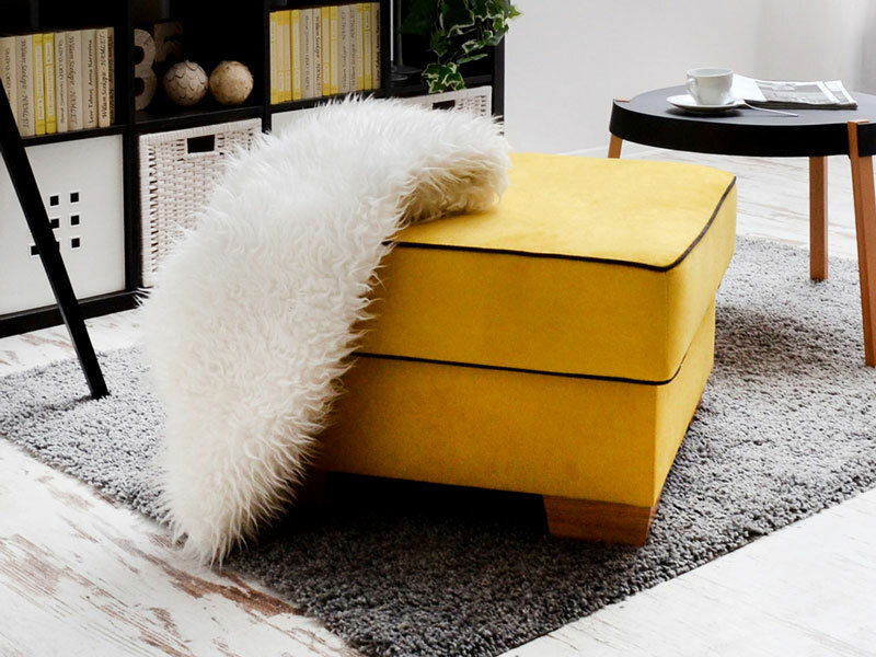 Taburetka Marilyn (žlutá + buk)