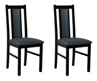 Set 2 ks. jídelních židlí Dalem XIV (černá + tmavě šedá) *výprodej
