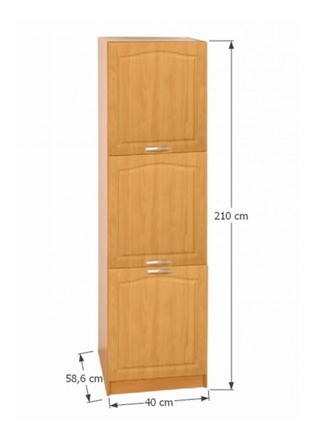 Potravinová kuchyňská skříň Lonicera MDF klasik S40/210/57 (P)