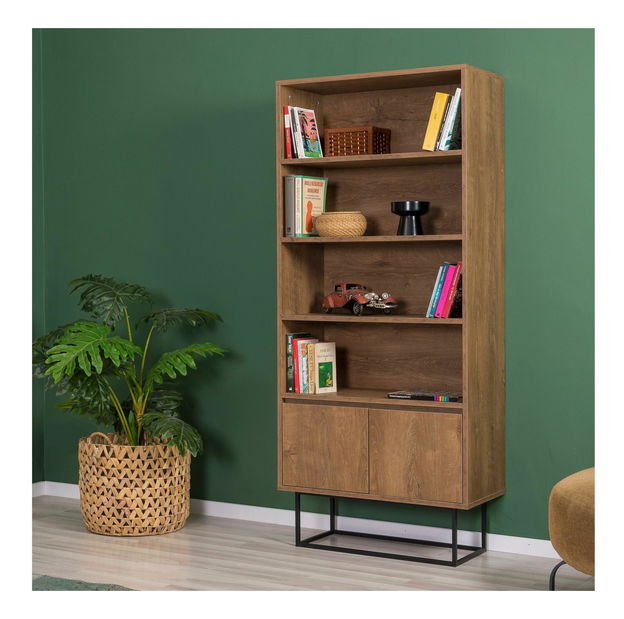 Souprava nábytku do obývacího pokoje Laxi 13 (ořech + černá)