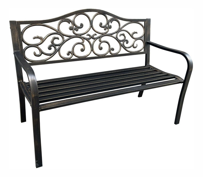 Zahradní lavička Intente (hnědá)