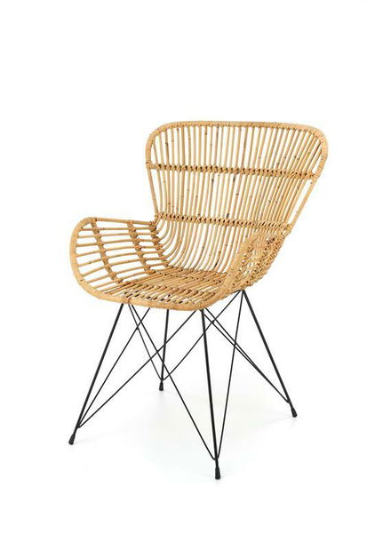 Jídelní židle Kari (přírodní + černá)