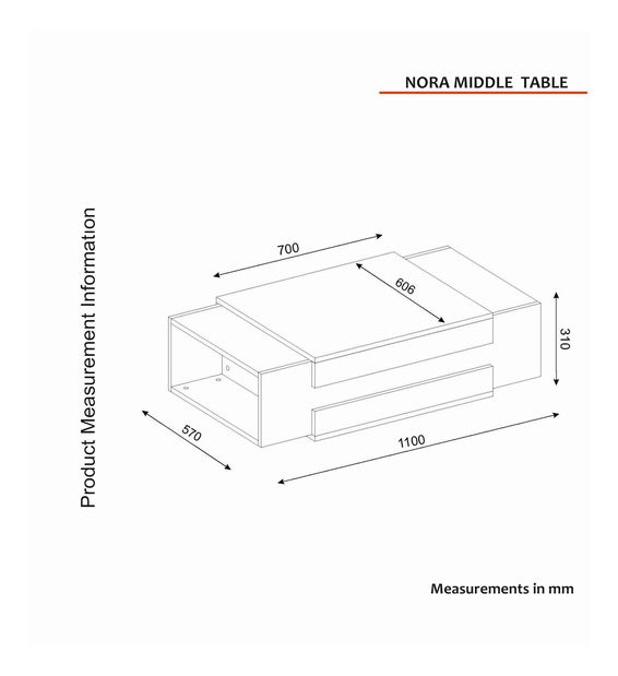Konferenční stolek Norika (travertin + písková)