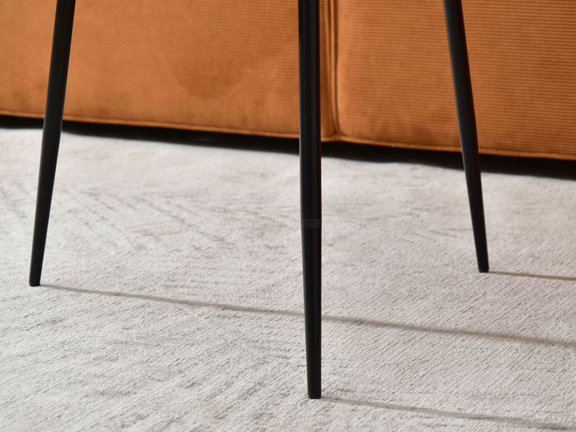 Set 2 konferenčních stolků Rossi Zest Xl (bílý mramor + černá)