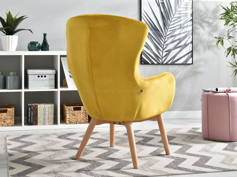 Křeslo Léto (žlutá + černá)