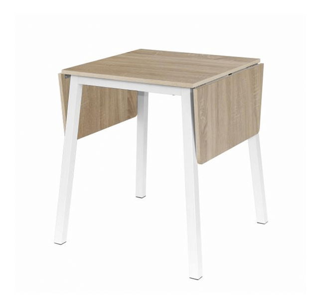 Jídelní stůl Mizar (pro 4 osoby) (dub sonoma + bílá)