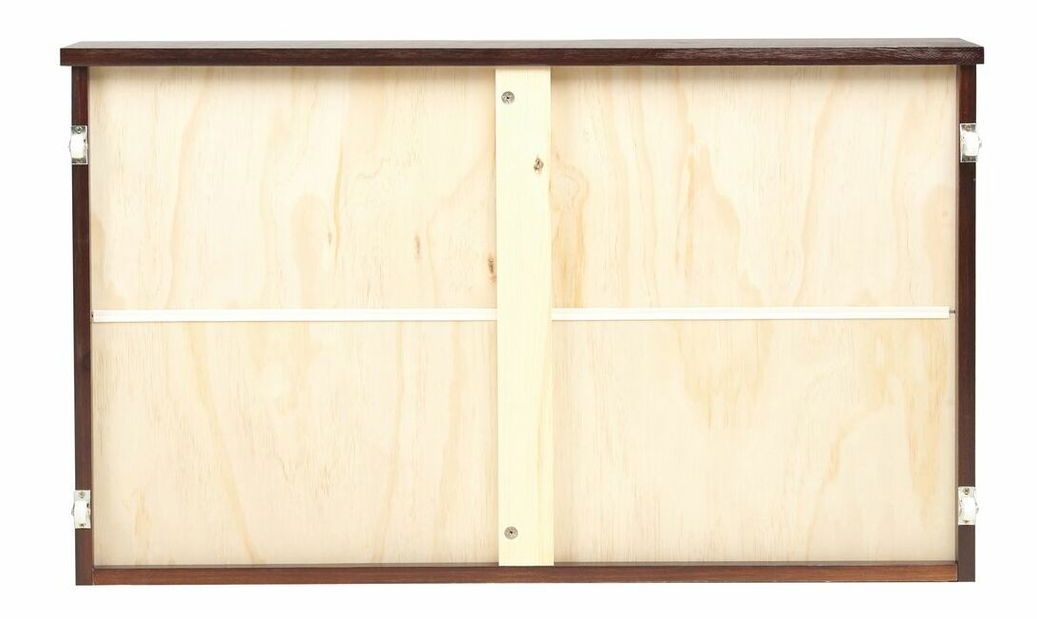 Set 2 ks úložných zásuvek do postele Raynetta (tmavé dřevo)