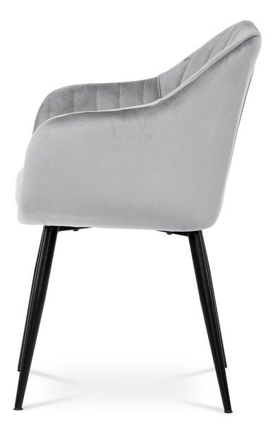 Jídelní židle Prevalecio (stříbrná)