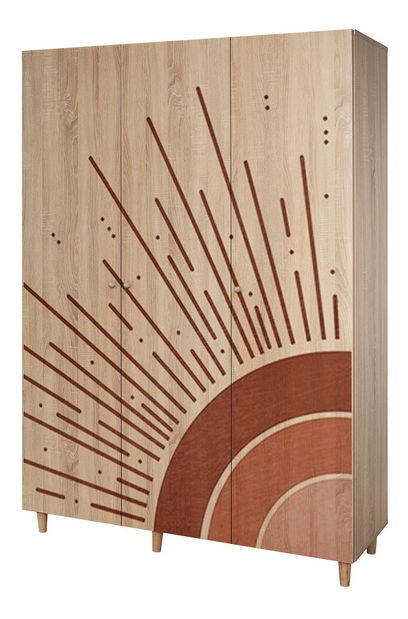 Šatní skříň Leila 970 (dub sonoma)