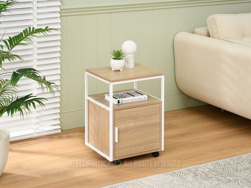 Skříňka Adlo (sonoma + bílá)