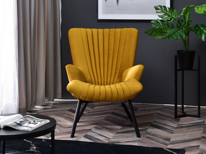 Relaxační křeslo Lanzaris (černá)