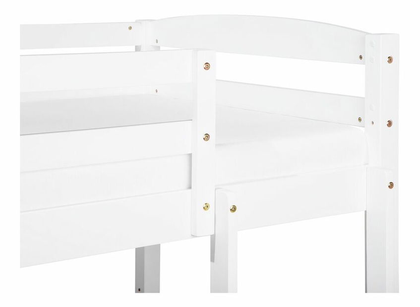 Patrová postel 90 cm Respond (s roštem) (bílá)