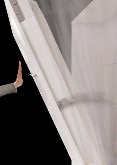 Sklápěcí postel Callista Pro I (bílá + lesk bílý) (120x200)