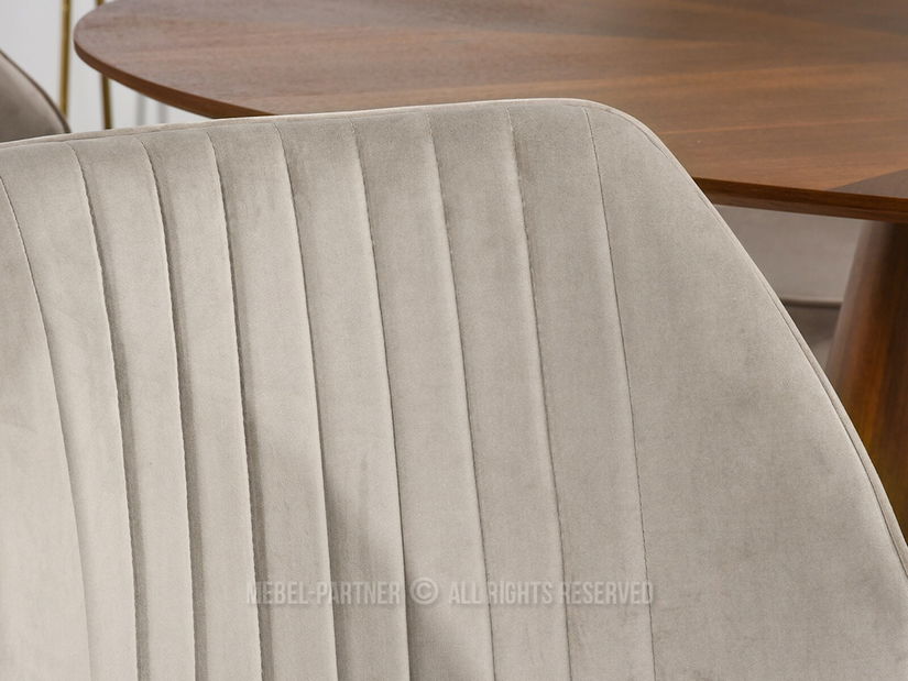 Židle Greta K (béžová + zlatá)